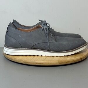 Madden Men's Sz 12M Caytor Casual Oxford Shoe Lace Up Gray White Casual Business